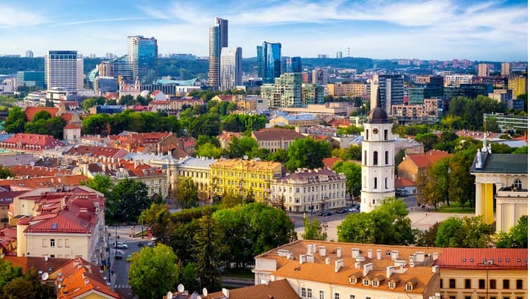 Smart City Vilnius Skyline