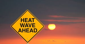 Heat waves in smart cities