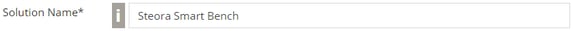 Solution Name Input Field Screenshot