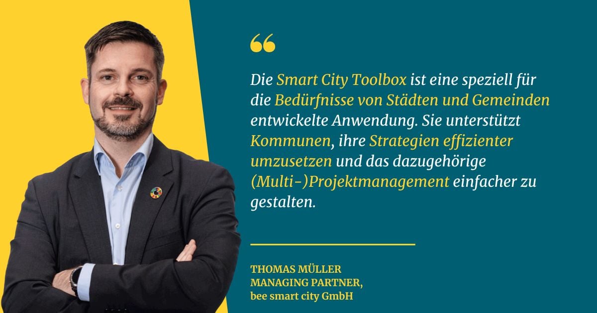 Thomas Müller zur Software für Kommunen von bee smart city