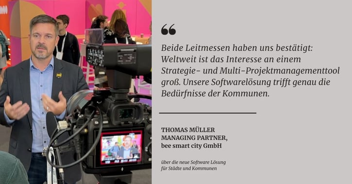 Thomas Müller im Interview auf der SCEWC23 zur Smart City Toolbox
